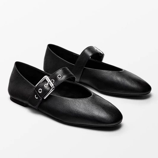 2025 Zapatos planos para mujer, boca baja, mocasines de punta puntiaguda para otoño, nuevos zapatos de vestir retro de leopardo para otoño, zapatos de mujer
