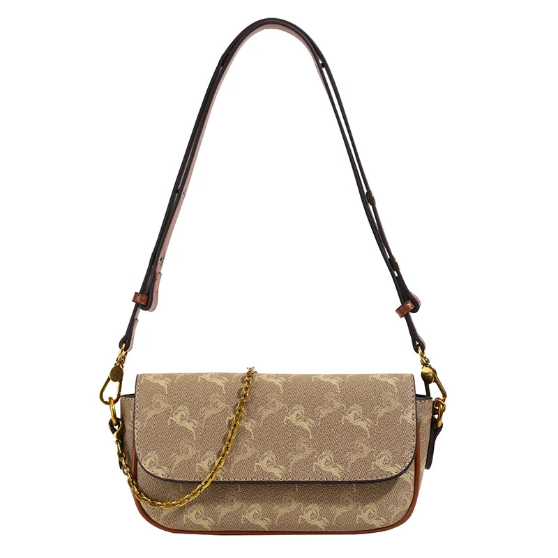 Bolsos de mano para mujer, bolsos de mano de cuero, bolso bandolera, estilo elegante, marca de lujo para damas