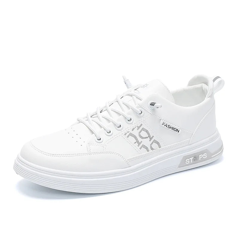 Zapatillas informales de suela suave para hombre, zapatos casuales de moda para hombre, transpirables, para deportes al aire libre, zapatos blancos para hombre, nuevas zapatillas de hombre 2025
