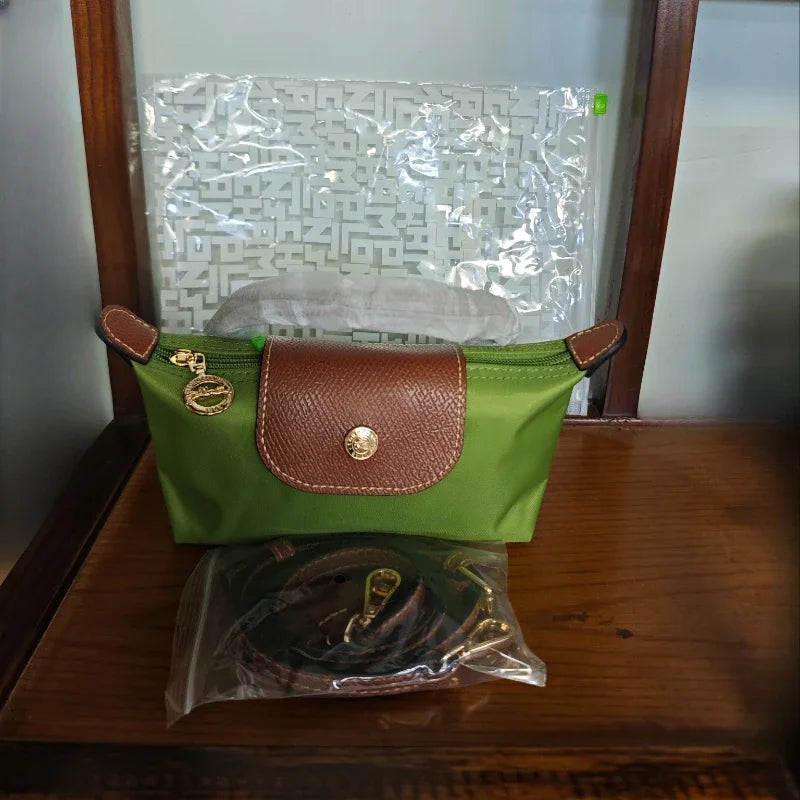 Mini moño de nailon para mujer, bolso de un solo hombro no perforado, multifuncional, para primavera y otoño