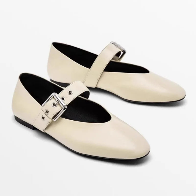 2025 Zapatos planos para mujer, boca baja, mocasines de punta puntiaguda para otoño, nuevos zapatos de vestir retro de leopardo para otoño, zapatos de mujer