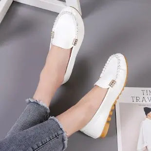 Nuevos zapatos de mujer 2024 primavera otoño Zapatos Mujer Zapatos planos casuales Slip-on punta redonda Denim mocasines planos zapatos de mezclilla de talla grande