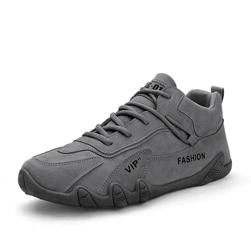 Botas para hombre, primavera, zapatillas informales, antideslizantes, color caqui, para trabajo, botas cortas, mocasines con cordones