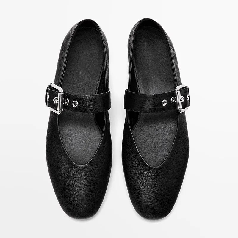 2025 Zapatos planos para mujer, boca baja, mocasines de punta puntiaguda para otoño, nuevos zapatos de vestir retro de leopardo para otoño, zapatos de mujer