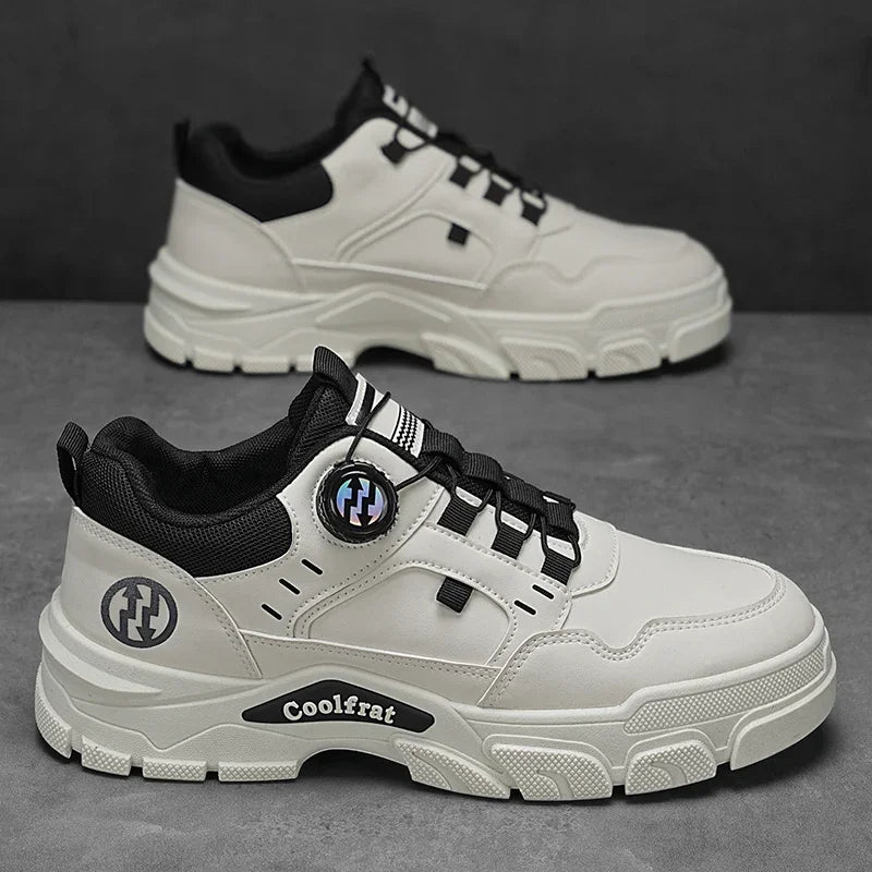 Zapatos nuevos para hombre, de caña baja, con hebilla giratoria, deportivos, informales, modernos, para exteriores, impermeables, de trabajo, con suela de EVA, de goma