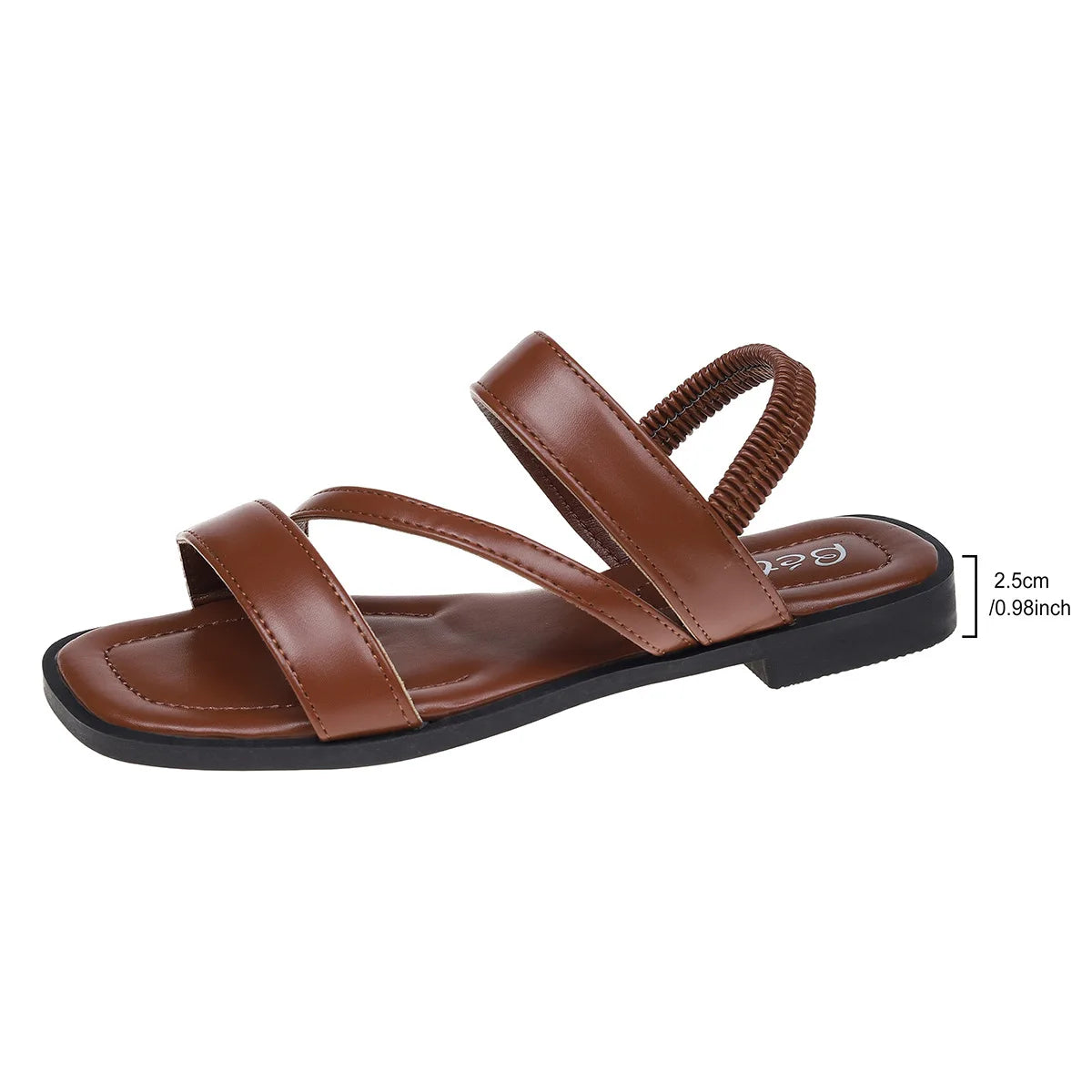 Sandalias planas de moda para mujer 2024, nuevas sandalias romanas casuales, sencillas y versátiles para la playa, zapatos de mujer