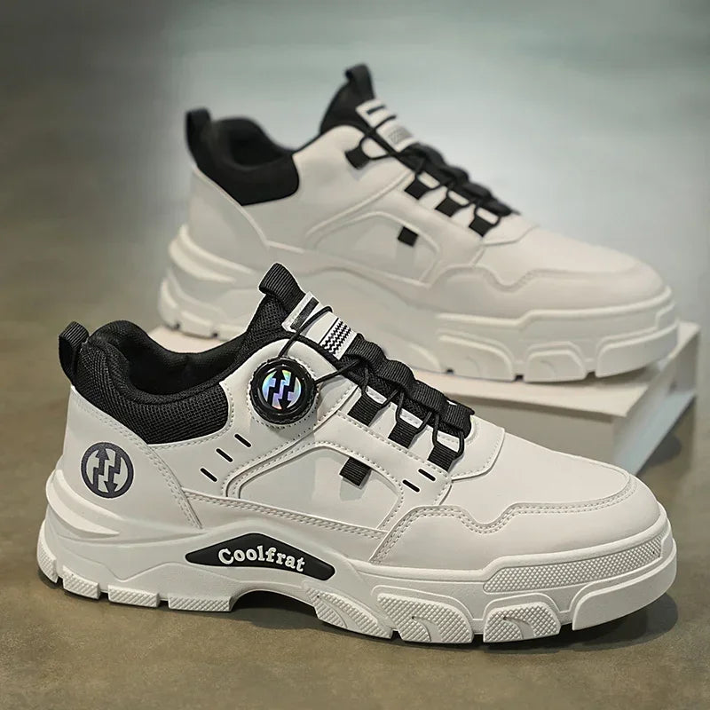 Zapatos nuevos para hombre, de caña baja, con hebilla giratoria, deportivos, informales, modernos, para exteriores, impermeables, de trabajo, con suela de EVA, de goma