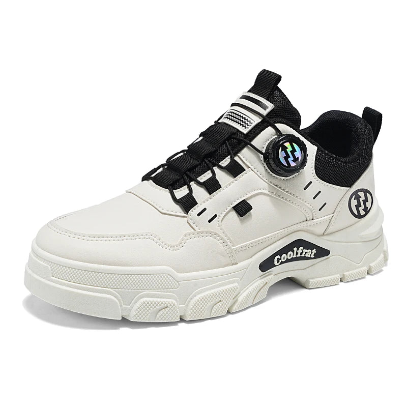Zapatos nuevos para hombre, de caña baja, con hebilla giratoria, deportivos, informales, modernos, para exteriores, impermeables, de trabajo, con suela de EVA, de goma