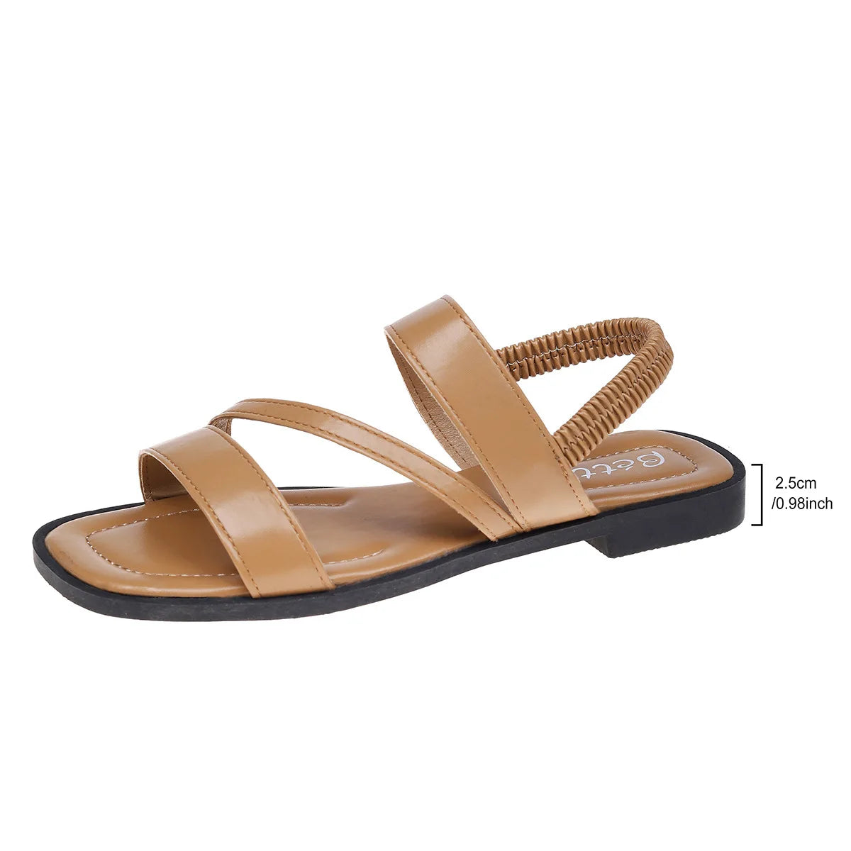 Sandalias planas de moda para mujer 2024, nuevas sandalias romanas casuales, sencillas y versátiles para la playa, zapatos de mujer