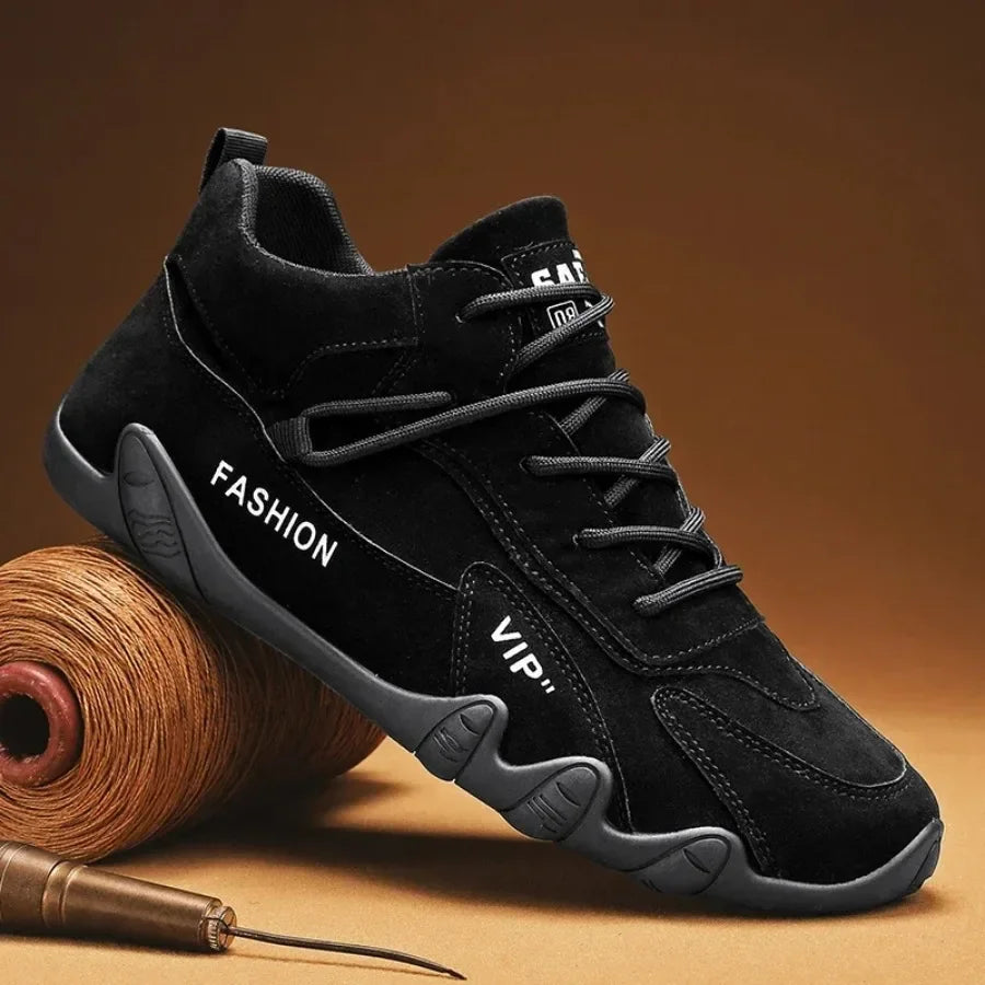 Botas para hombre, primavera, zapatillas informales, antideslizantes, color caqui, para trabajo, botas cortas, mocasines con cordones