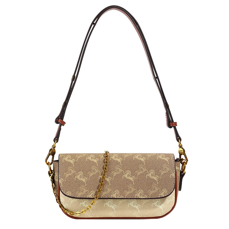 Bolsos de mano para mujer, bolsos de mano de cuero, bolso bandolera, estilo elegante, marca de lujo para damas