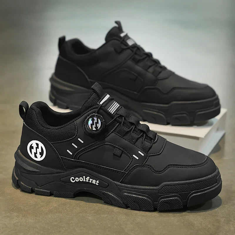 Zapatos nuevos para hombre, de caña baja, con hebilla giratoria, deportivos, informales, modernos, para exteriores, impermeables, de trabajo, con suela de EVA, de goma