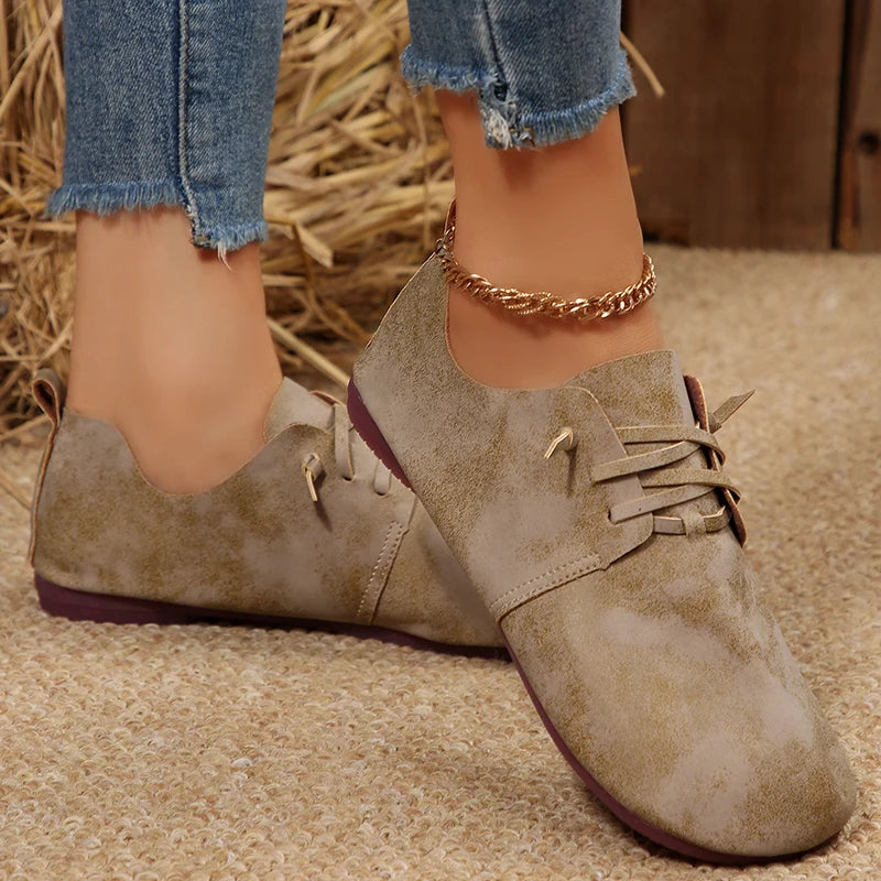 Zapatos de mujer, zapatos planos informales para mujer, novedad de 2025, zapatos elegantes de otoño para mujer, calzado informal para mujer, zapatillas deportivas