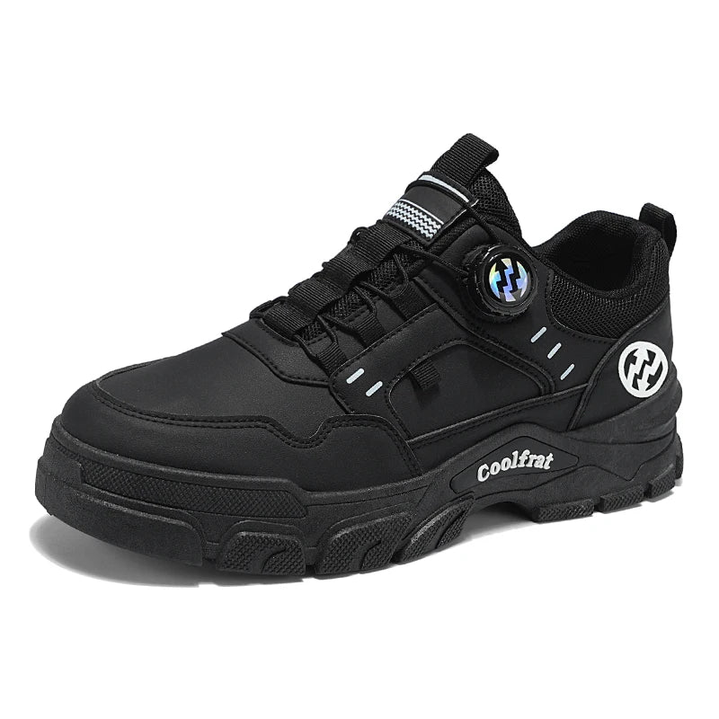 Zapatos nuevos para hombre, de caña baja, con hebilla giratoria, deportivos, informales, modernos, para exteriores, impermeables, de trabajo, con suela de EVA, de goma