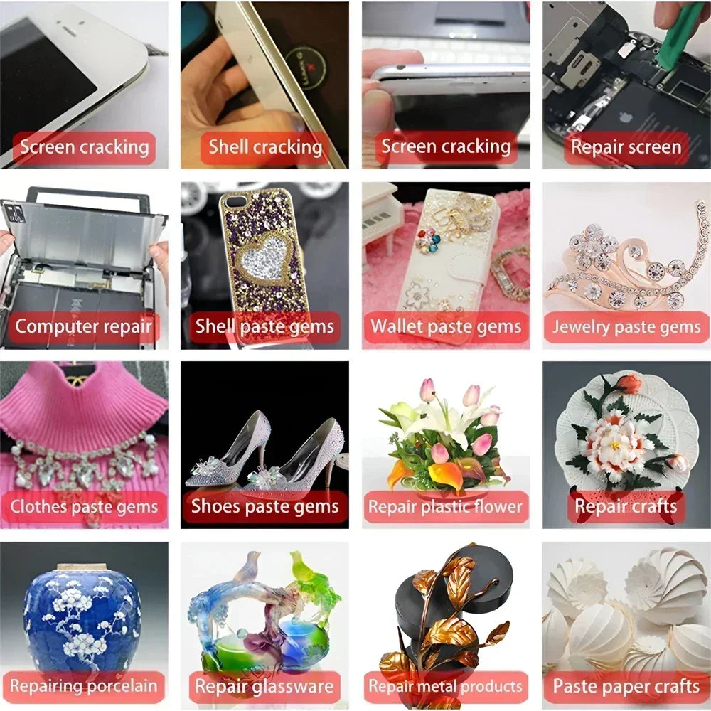 B7000 50ml Multipurpose Industrial Adhesive DIY Rhinestone Jewelry Crafts Phone Case Repair Touch Screen Glass Liquid Super Glue