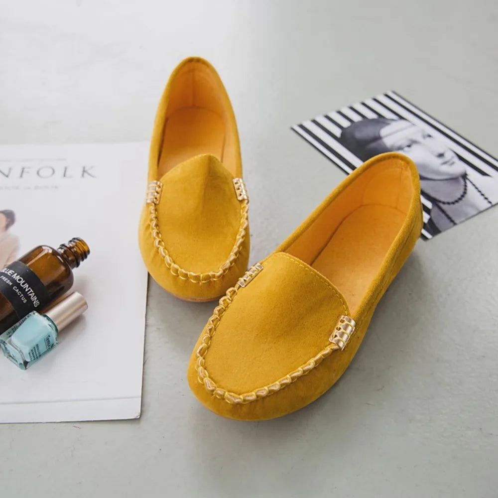 Nuevos zapatos de mujer 2024 primavera otoño Zapatos Mujer Zapatos planos casuales Slip-on punta redonda Denim mocasines planos zapatos de mezclilla de talla grande