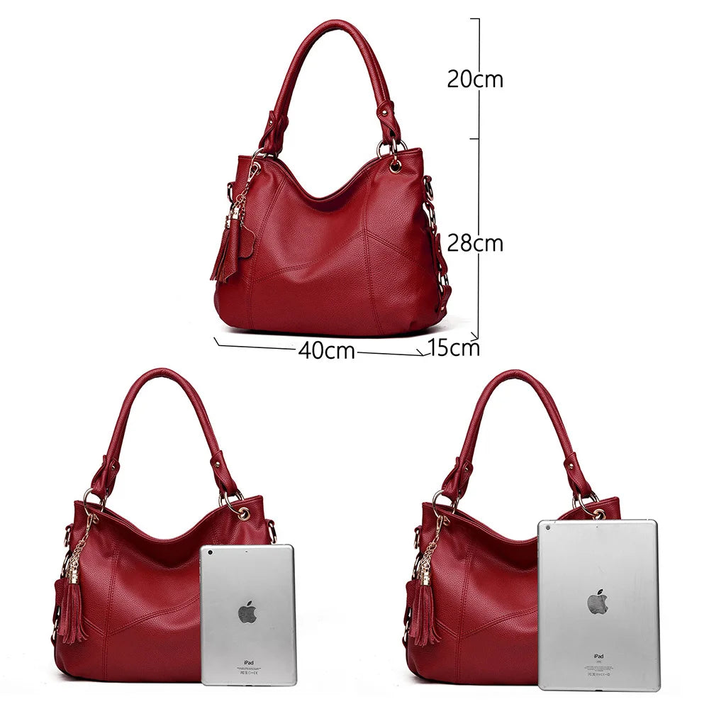 Bolsos de mano de piel sintética suave para mujer, bandoleras de diseñador, bolsos con asa superior, bolsos de hombro tipo tote