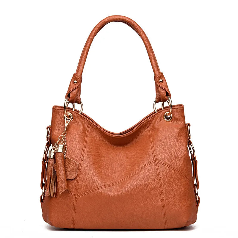 Bolsos de mano de piel sintética suave para mujer, bandoleras de diseñador, bolsos con asa superior, bolsos de hombro tipo tote