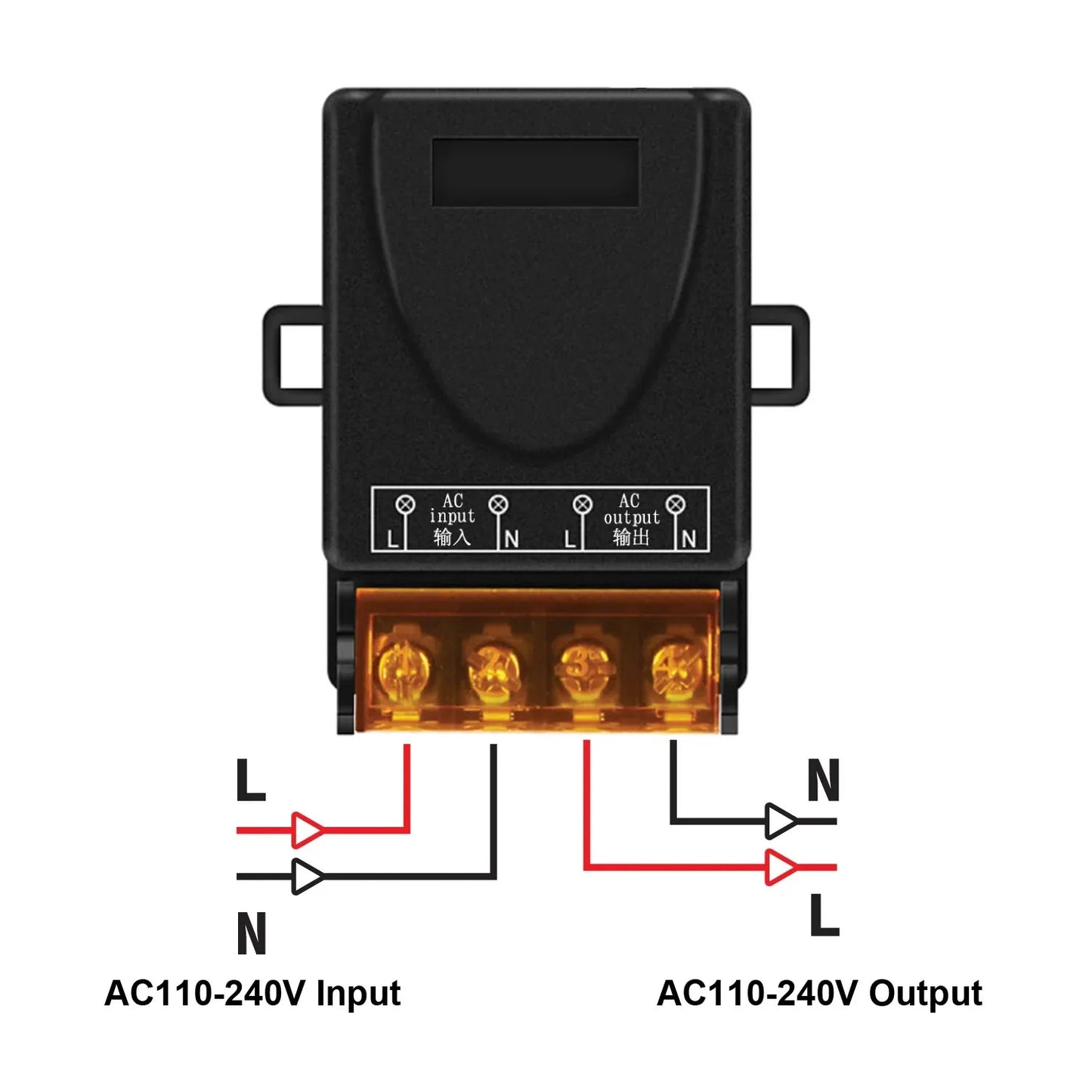 433Mhz Wireless Remote Control Switch AC 110V 220V 30A Relay 1CH Receiver Controller and 2botton RF 433 Mhz Transmitter