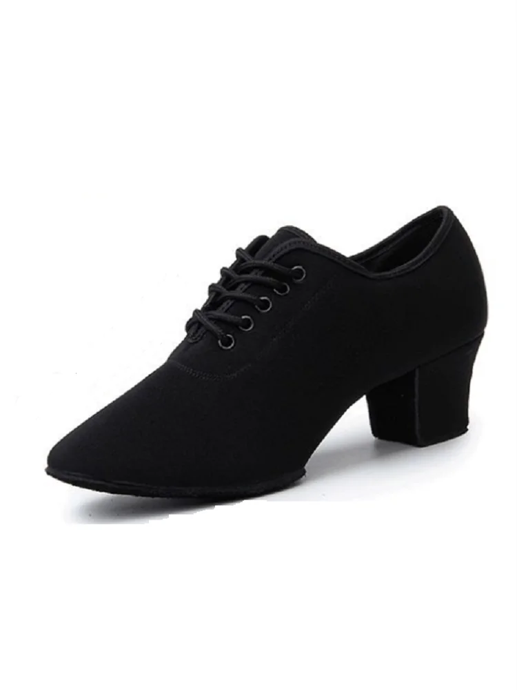 Zapatos De Mujer Bonitos Zapatos De Punta Puntiaguda Para Primavera Y Otoño Con Cordones Zapatos De Oficina Casuales Negros Para Mujer B159