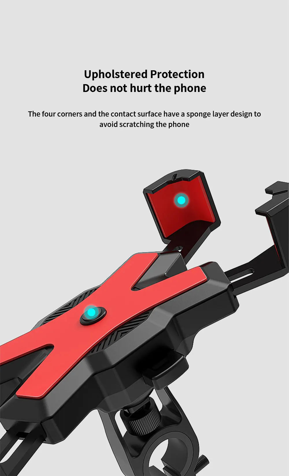 Bike Phone Holder Motorcycle Universal Bicycle handlebar Rearview Mirrors Bracket for 7.2 Inch Mobile Phone Stent Shockproof