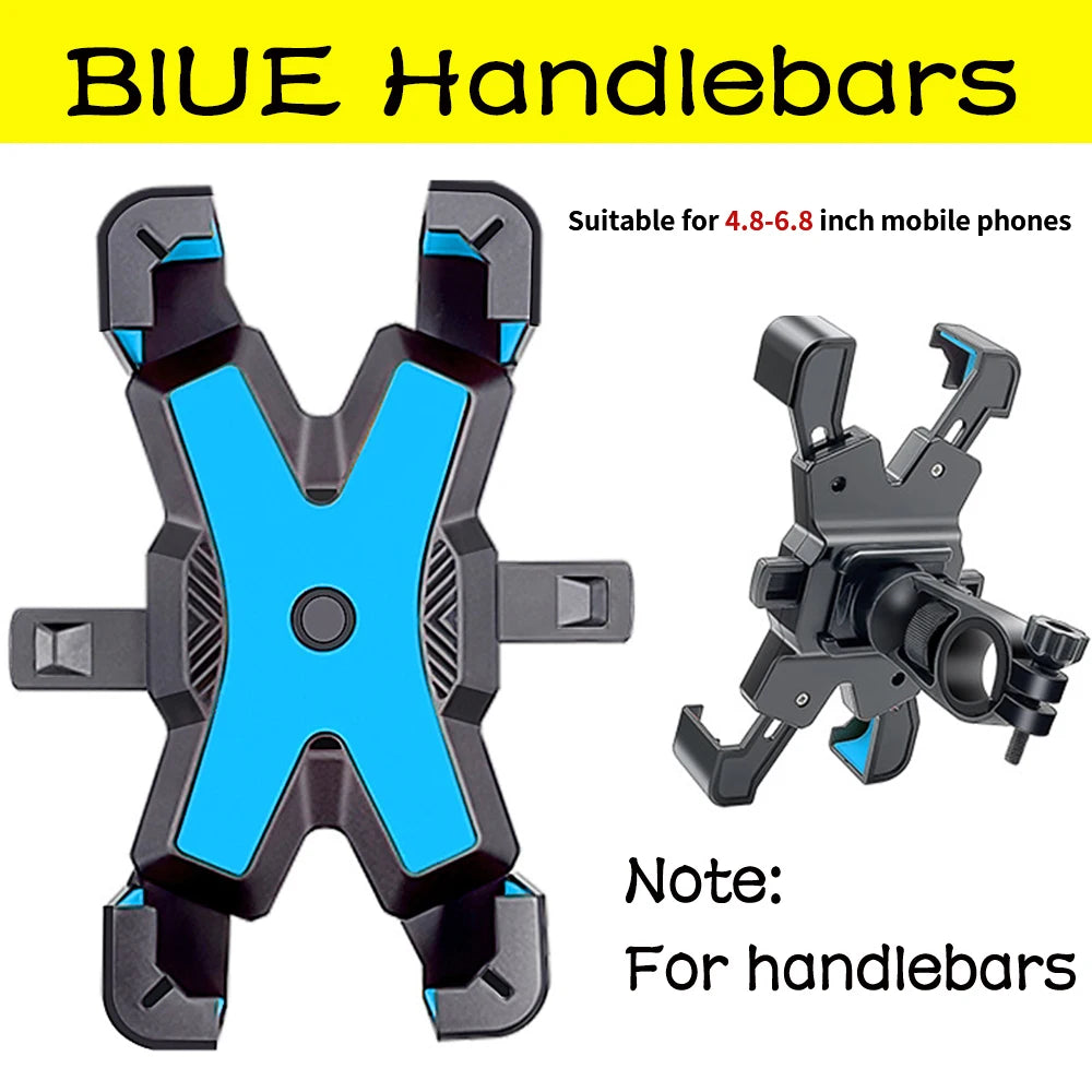 Bike Phone Holder Motorcycle Universal Bicycle handlebar Rearview Mirrors Bracket for 7.2 Inch Mobile Phone Stent Shockproof