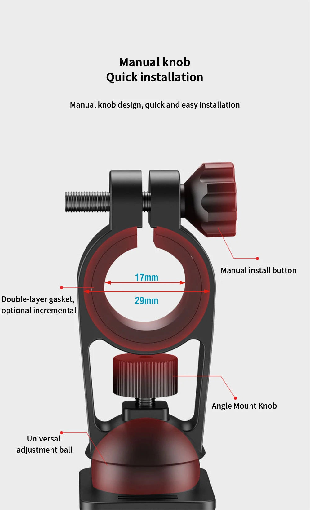 Bike Phone Holder Motorcycle Universal Bicycle handlebar Rearview Mirrors Bracket for 7.2 Inch Mobile Phone Stent Shockproof