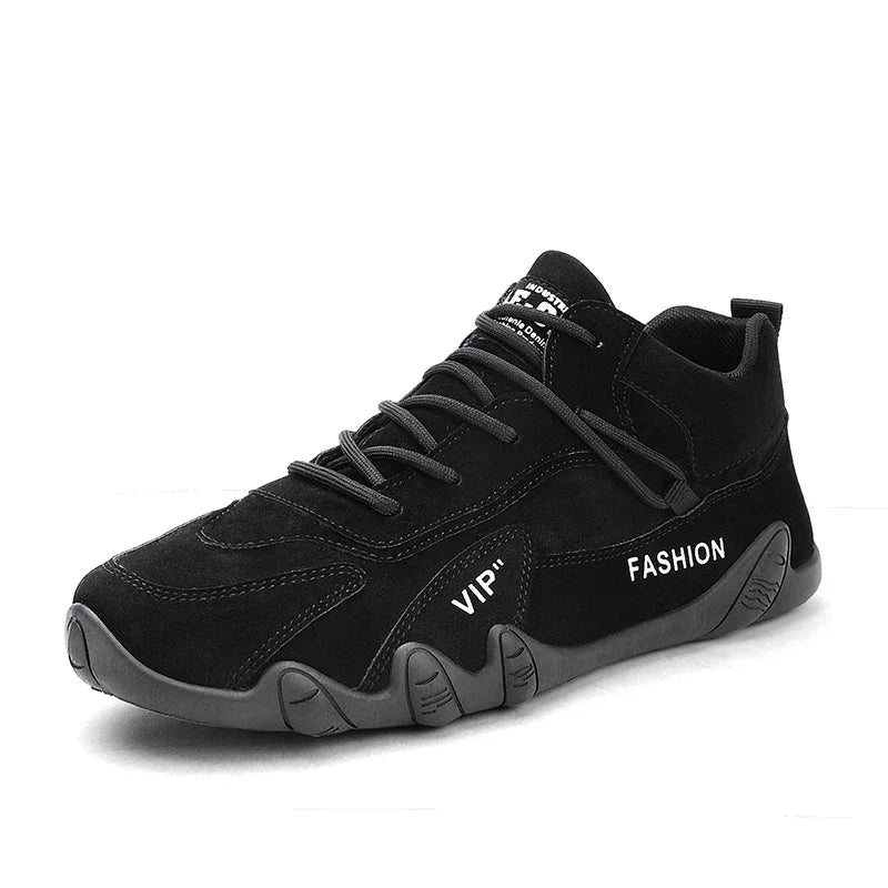 Botas para hombre, primavera, zapatillas informales, antideslizantes, color caqui, para trabajo, botas cortas, mocasines con cordones