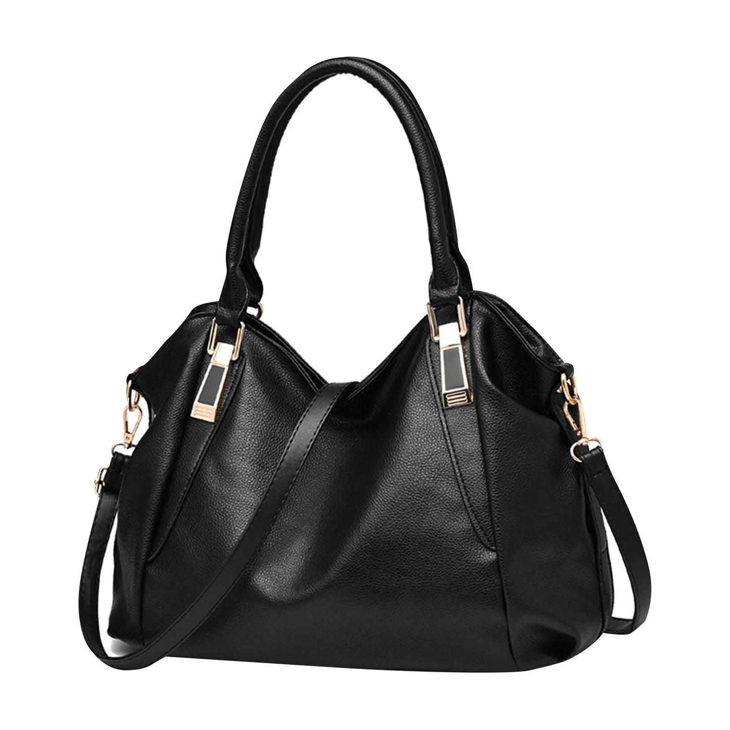 Bolso de mano de piel suave para mujer, bandolera de gran capacidad, con un solo hombro, a la moda