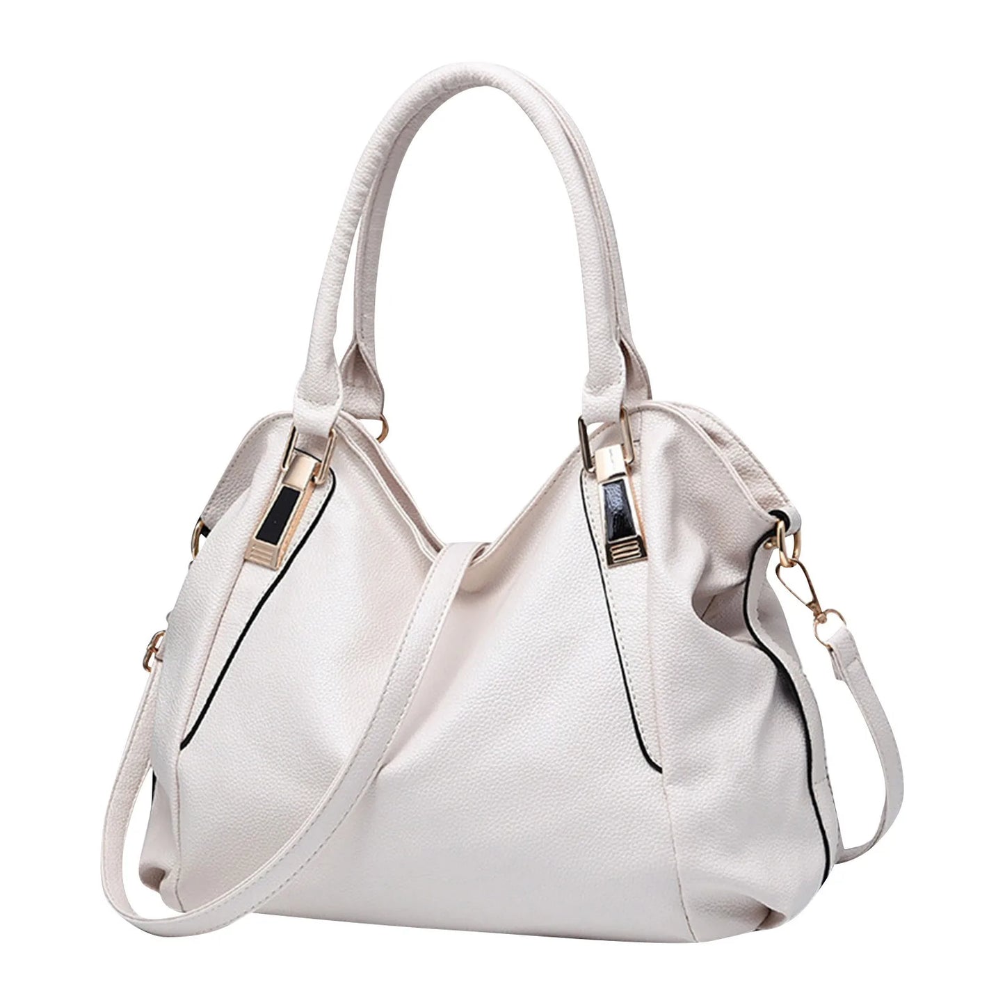 Bolso de mano de piel suave para mujer, bandolera de gran capacidad, con un solo hombro, a la moda