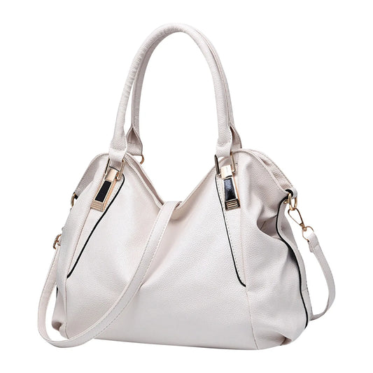 Bolso de mano de piel suave para mujer, bandolera de gran capacidad, con un solo hombro, a la moda