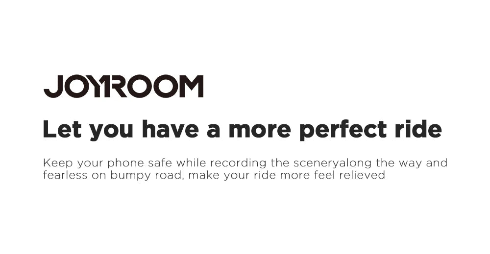 Joyroom Universal Motorcycle Phone Holder Half Enclosure Design Bike Bicycle Phone Mount Quick Lock For iPhone 4.7"-7" Phones
