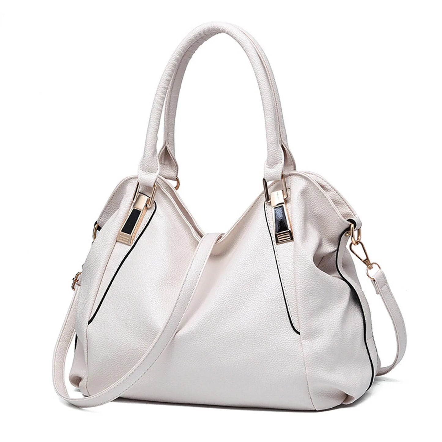 Bolso de mano de piel suave para mujer, bandolera de gran capacidad, con un solo hombro, a la moda