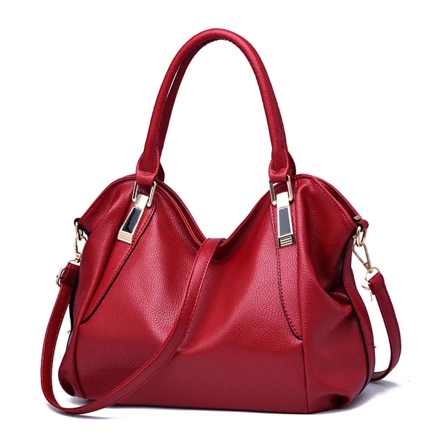 Bolso de mano de piel suave para mujer, bandolera de gran capacidad, con un solo hombro, a la moda