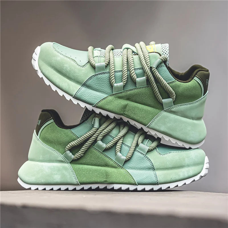 Zapatillas informales de gran venta para hombre, zapatillas de plataforma de corte bajo a la moda, cómodas zapatillas para caminar al aire libre para hombre, zapatillas hombre