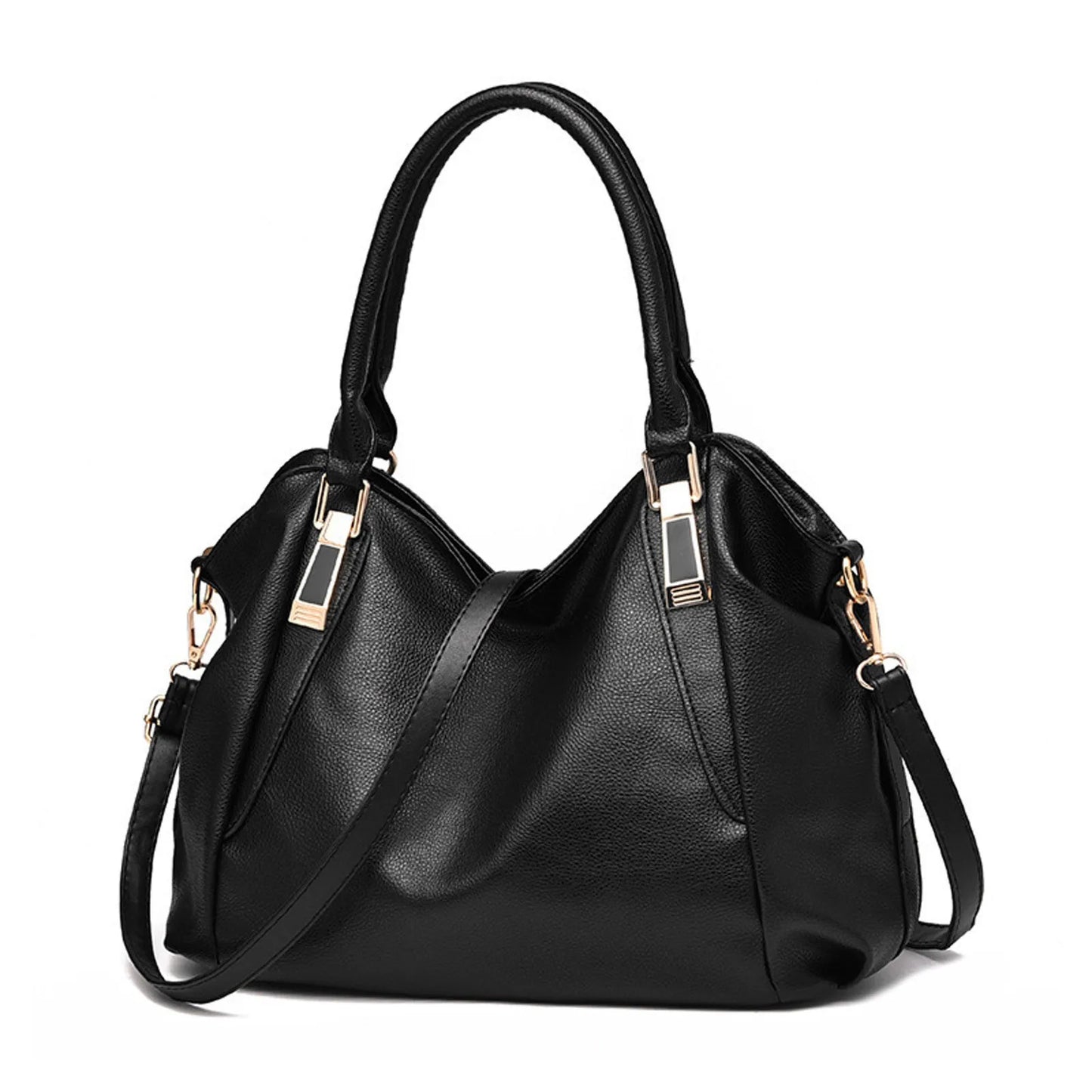 Bolso de mano de piel suave para mujer, bandolera de gran capacidad, con un solo hombro, a la moda