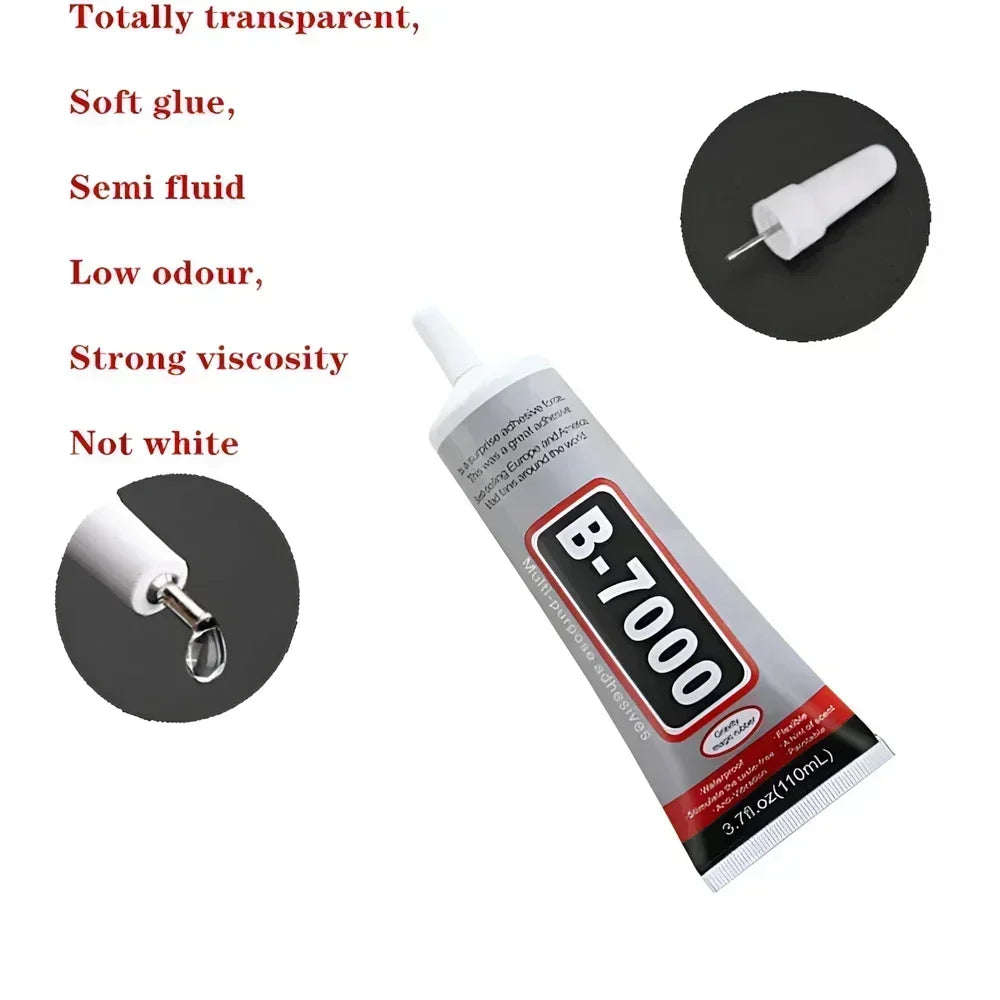 B7000 50ml Multipurpose Industrial Adhesive DIY Rhinestone Jewelry Crafts Phone Case Repair Touch Screen Glass Liquid Super Glue