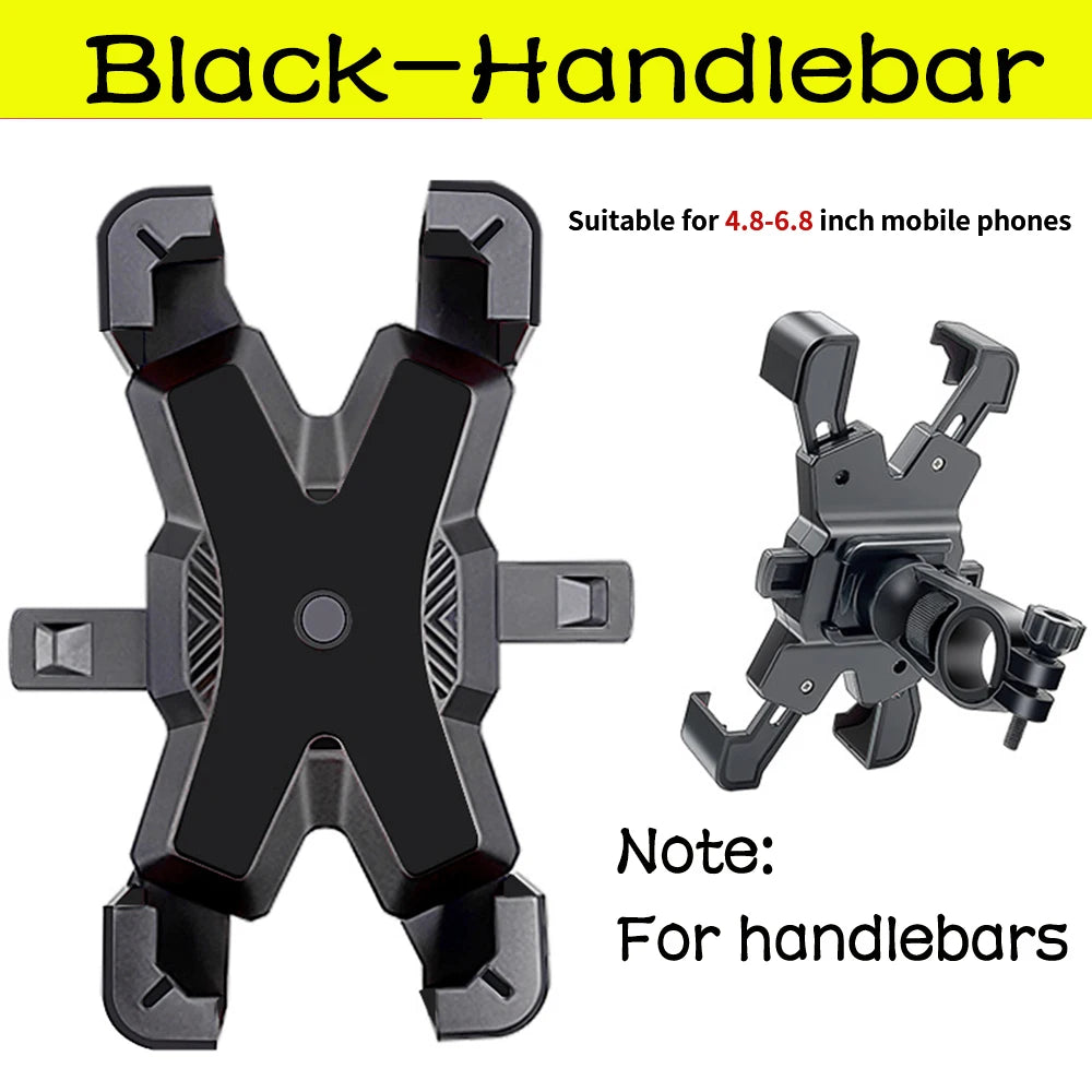 Bike Phone Holder Motorcycle Universal Bicycle handlebar Rearview Mirrors Bracket for 7.2 Inch Mobile Phone Stent Shockproof