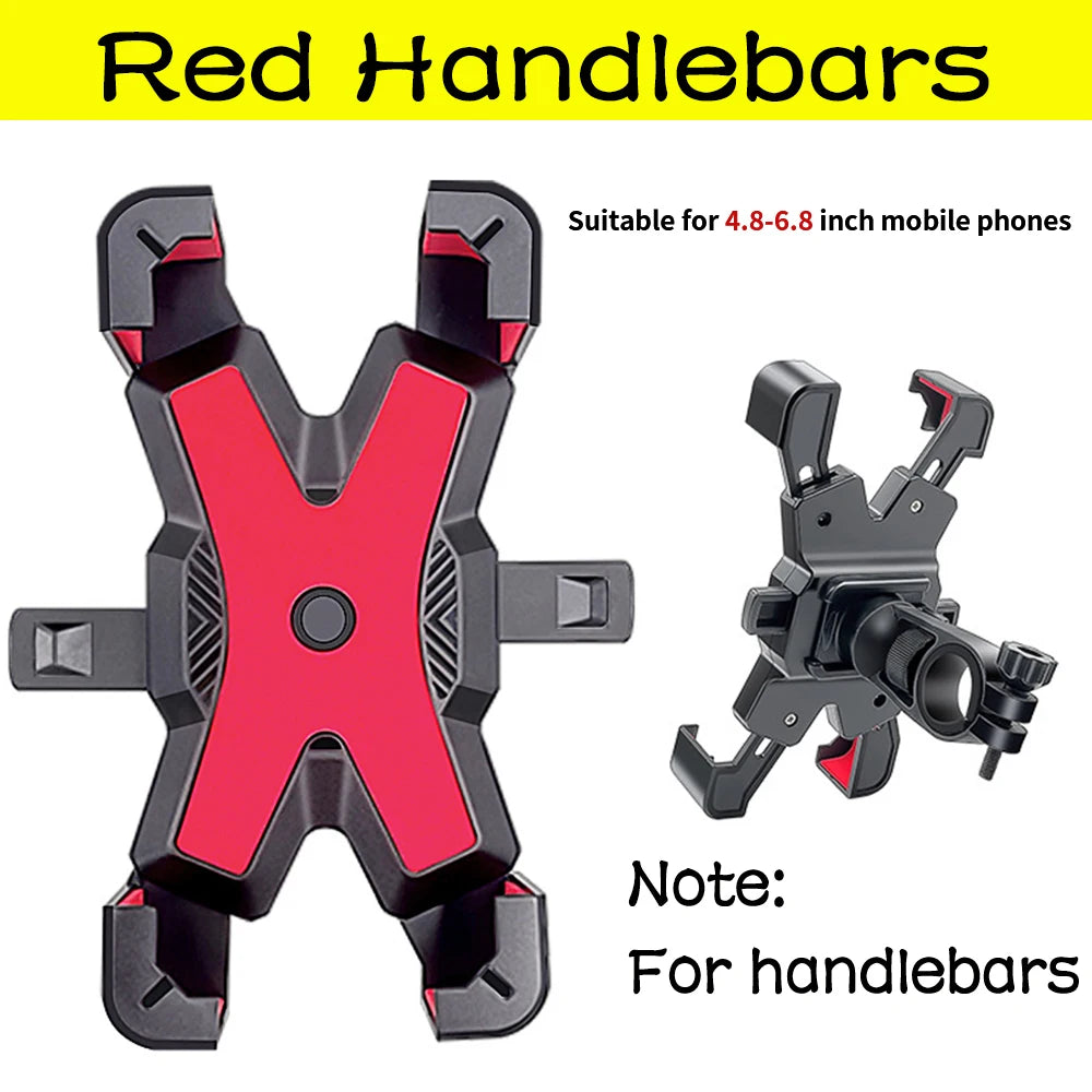 Bike Phone Holder Motorcycle Universal Bicycle handlebar Rearview Mirrors Bracket for 7.2 Inch Mobile Phone Stent Shockproof