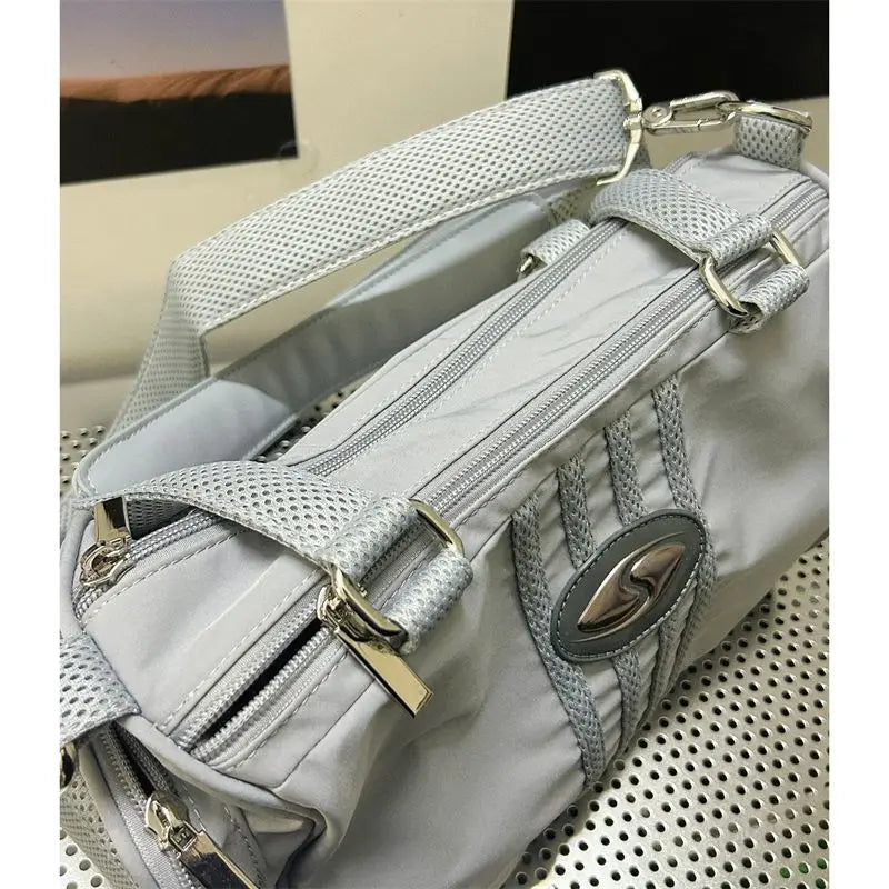 Bolsos de mano deportivos para mujer, de nailon, de gran capacidad, estilo vintage, tipo cargo, estilo bandolera, informal, estilo Y2k, de lujo.