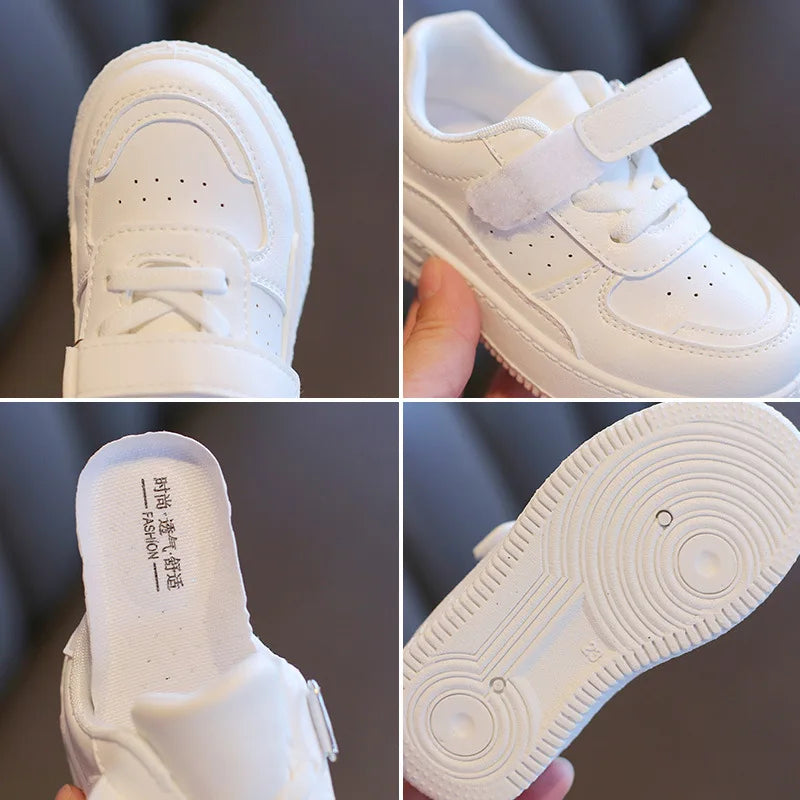 Zapatillas Niña zapato primavera otoño Niño Blanco Zapato Casual Running niño Zapato antideslizante Suela suave Zapatillas niño tenis Artículo de venta caliente