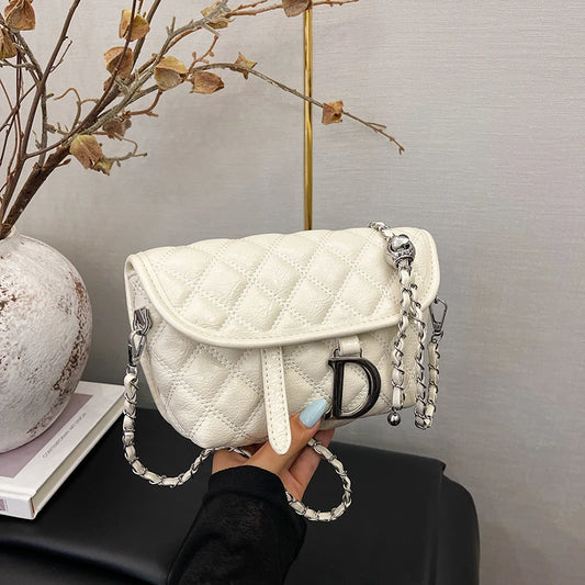 Bolso de mano de diseño moderno para mujer, de cuero de lujo, espacioso, bandolera con bolsillos laterales.