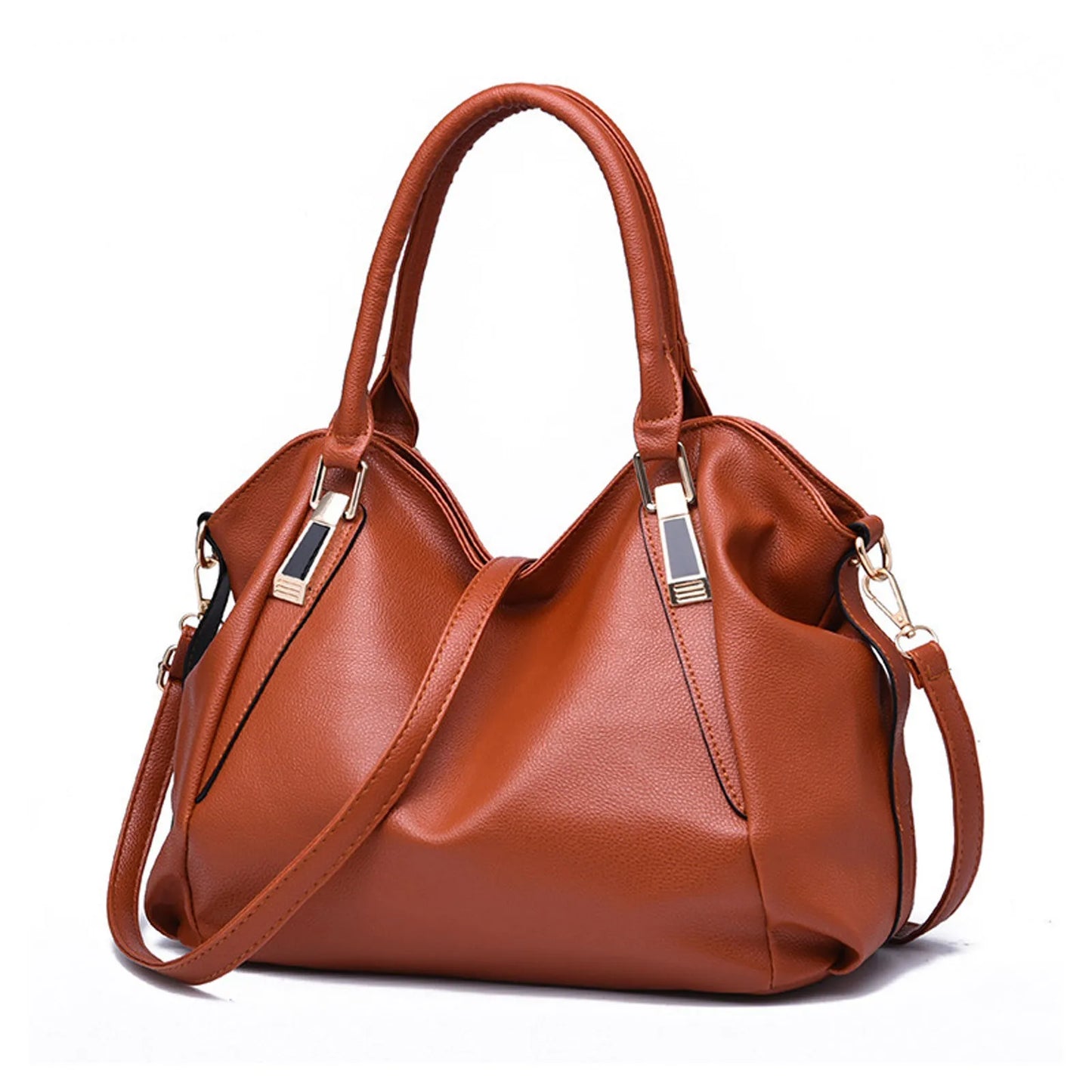 Bolso de mano de piel suave para mujer, bandolera de gran capacidad, con un solo hombro, a la moda