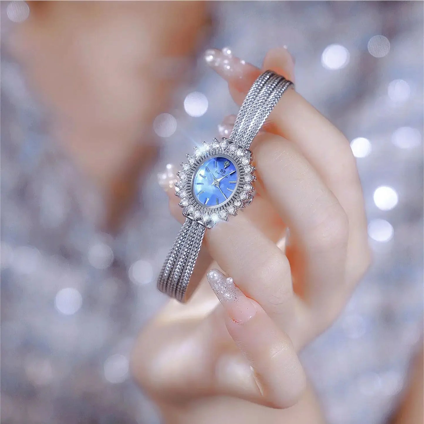 Relojes retro para mujer, de alta gama, elegantes, con esfera de concha, de lujo, resistentes al agua, dorados y plateados, 2025