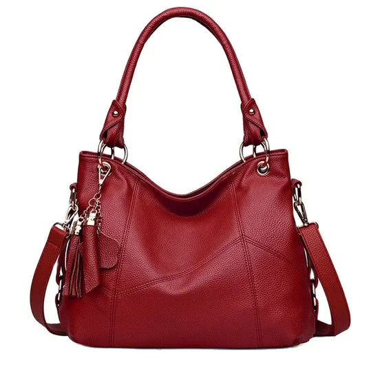 Bolsos de mano de piel sintética suave para mujer, bandoleras de diseñador, bolsos con asa superior, bolsos de hombro tipo tote