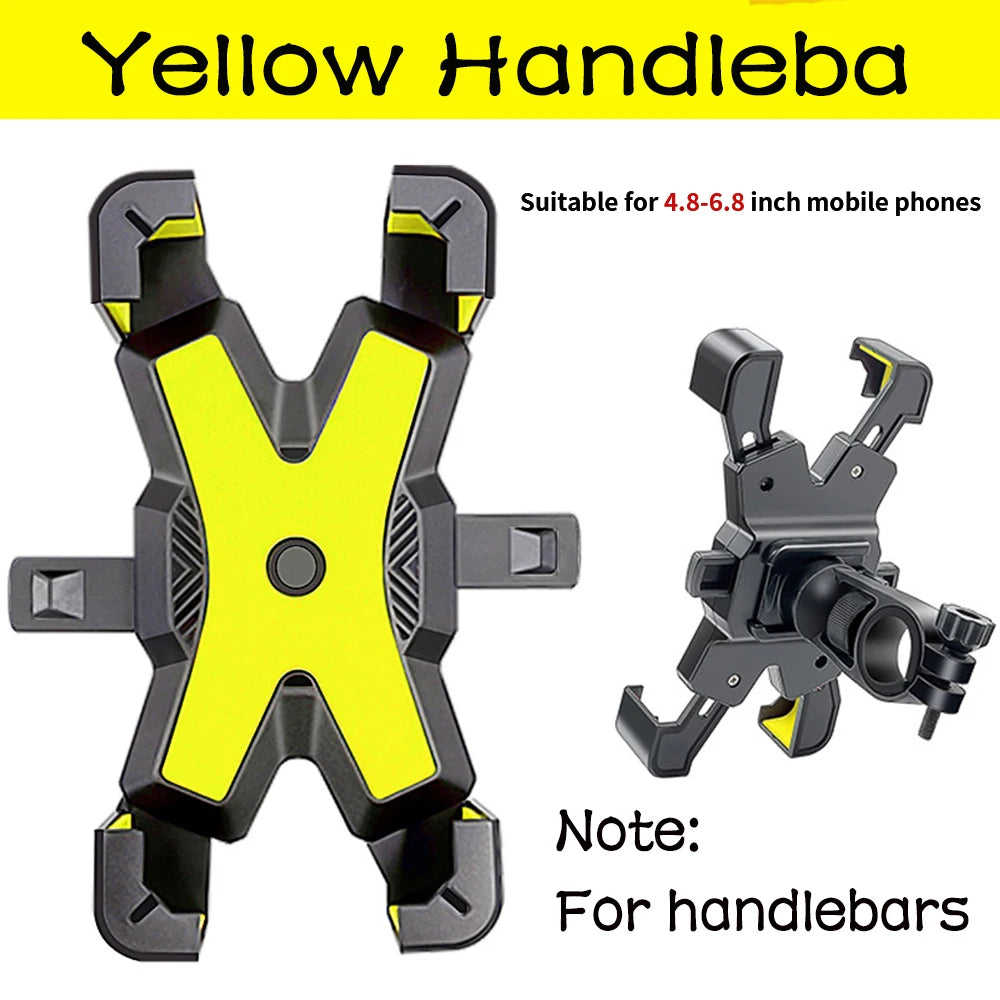 Bike Phone Holder Motorcycle Universal Bicycle handlebar Rearview Mirrors Bracket for 7.2 Inch Mobile Phone Stent Shockproof