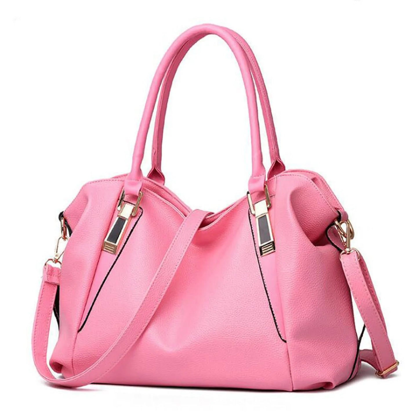 Bolso de mano de piel suave para mujer, bandolera de gran capacidad, con un solo hombro, a la moda
