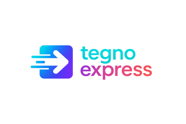 crear un logo con el nomre tegnoexpress con colores en tendencia